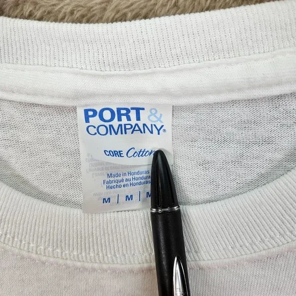 Kahana Village Maui Hawaii White T-Shirt Men's Size M Port & Company Long Sleeve - Picture 6 of 10